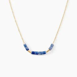 Collier Erdmann Or Jaune Aventurine