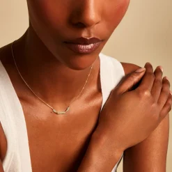 Collier Erdmann Or Jaune Aventurine