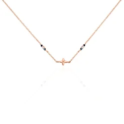 Collier Esia Argent Rose Oxyde De Zirconium