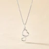 Collier Estina Argent Blanc