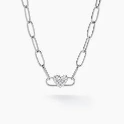 Collier Eternity Argent Blanc Oxyde De Zirconium