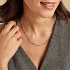 Collier Eternity Argent Blanc Oxyde De Zirconium
