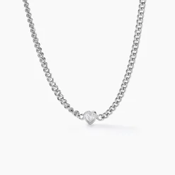 Collier Eternity Argent Blanc Oxyde De Zirconium