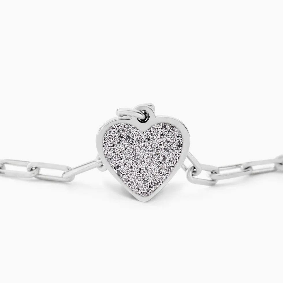 Collier Etincelante Argent Blanc