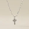 Collier Etincelante Argent Blanc
