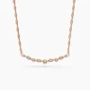 Collier Eugenie Argent Rose Oxyde De Zirconium