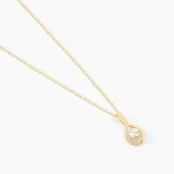 Collier Evana Or Jaune Oxyde De Zirconium