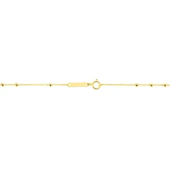 Collier Evelina Croix Maille Boule Or Jaune