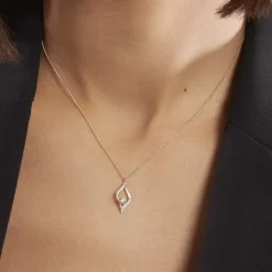Collier Eye Or Jaune Oxyde De Zirconium