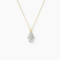 Collier Fahmida Or Jaune Diamant