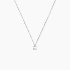 Collier Fedora Argent Blanc