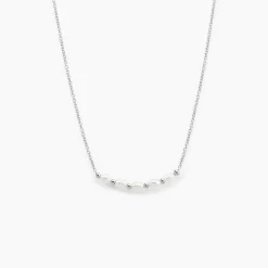 Collier Felisia Argent Blanc Perle De Culture