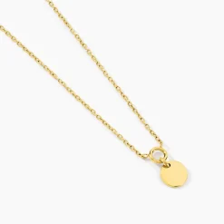 Collier Finesse Acier Jaune