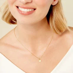 Collier Finesse Acier Jaune