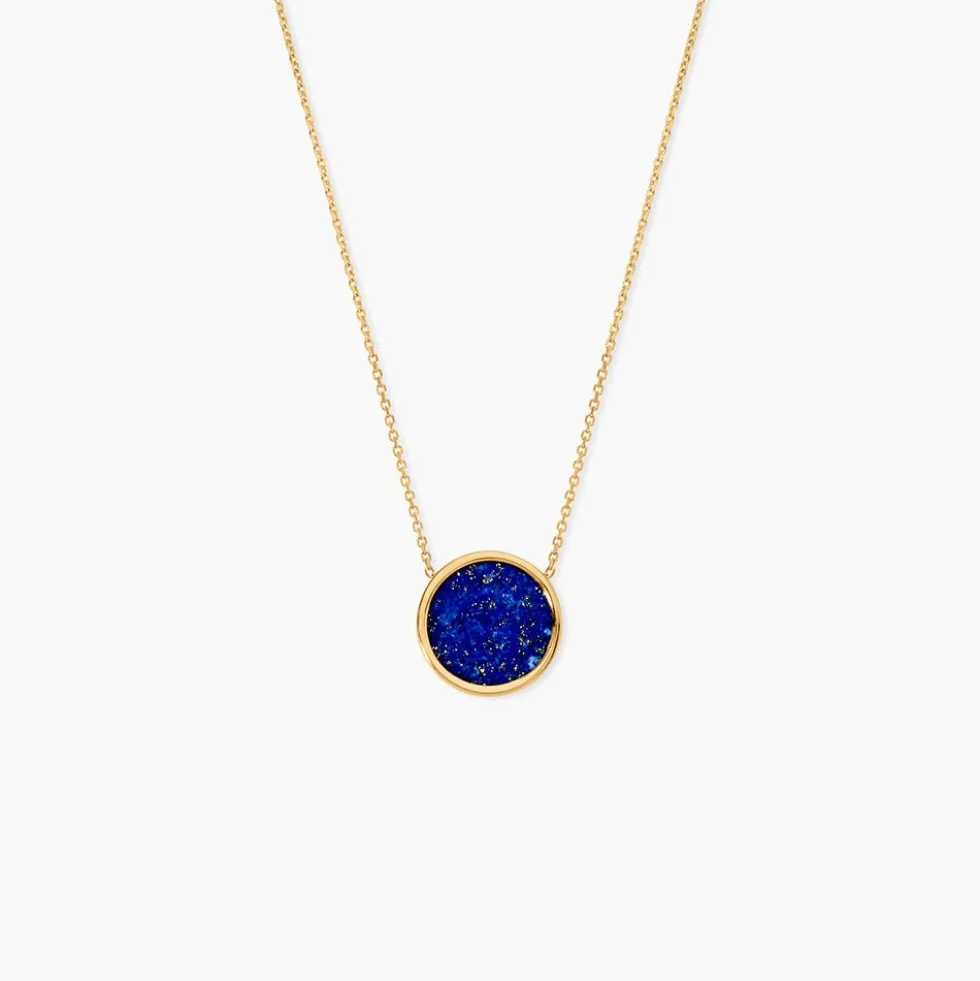 Collier Florica Or Jaune Lapis Lazuli