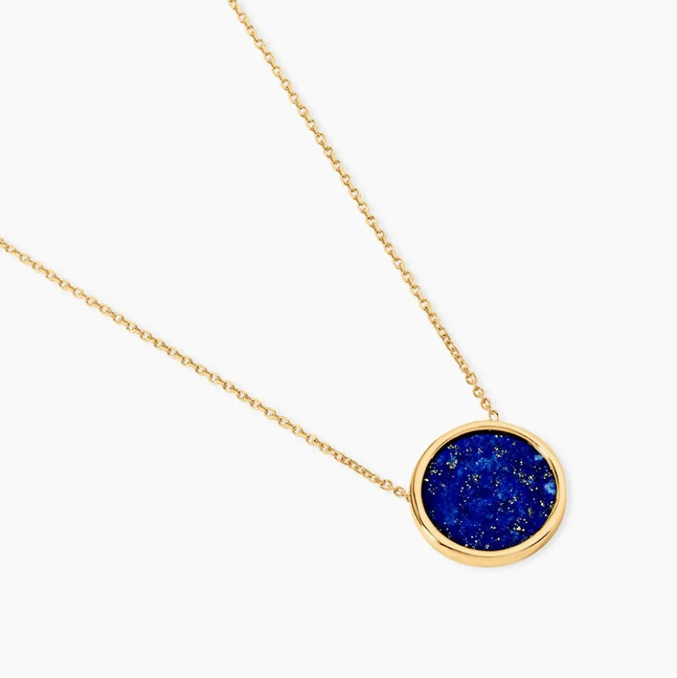 Collier Florica Or Jaune Lapis Lazuli