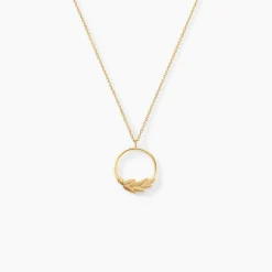 Collier Foliel Or Jaune