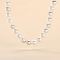 Collier Ghisele Or Jaune Perle De Culture D'akoya