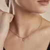 Collier Gino Argent Rose Oxyde De Zirconium