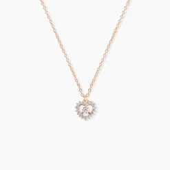 Collier Gino Argent Rose Oxyde De Zirconium
