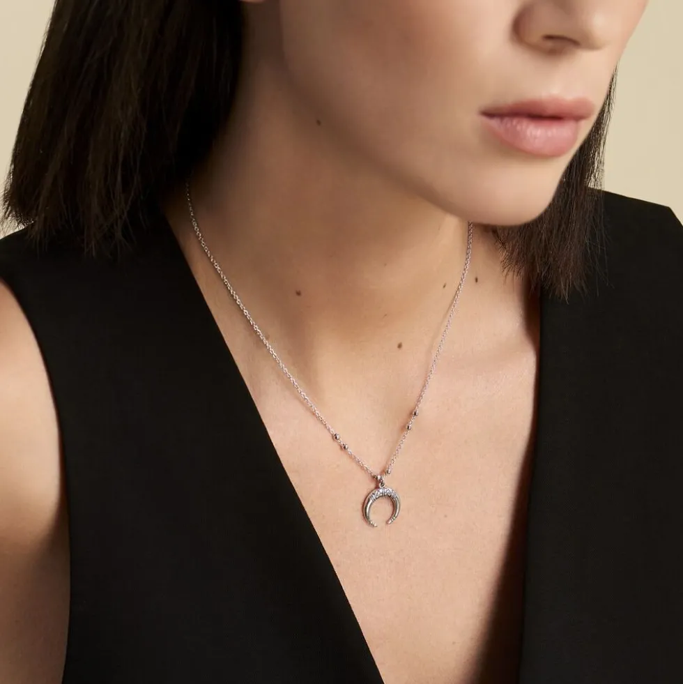 Collier Gipsy Argent Blanc