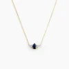 Collier Glykeria Or Jaune Saphir Diamant