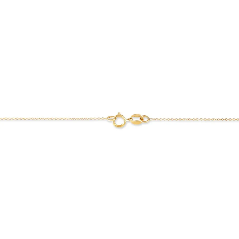 Collier Goutte Or Jaune Topaze
