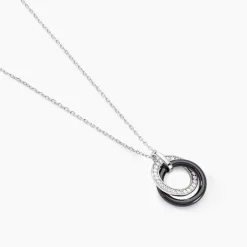 Collier Grizzel Argent Blanc Oxyde De Zirconium