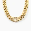 Collier Guess G Crystal Acier Jaune Oxyde De Zirconium