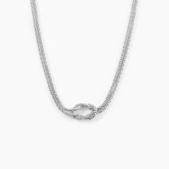 Collier Haria Argent Blanc
