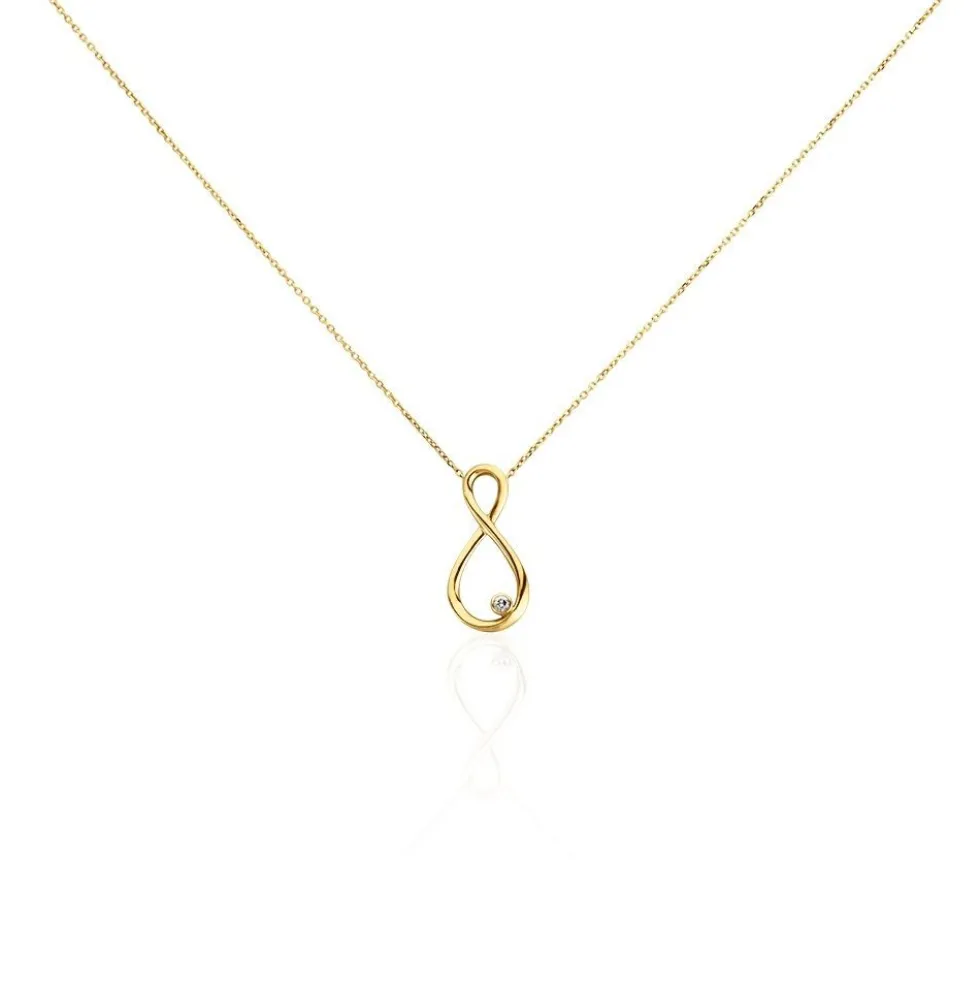 Collier Illes Or Jaune Diamant
