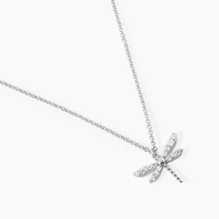 Collier Indiana Argent Blanc Oxyde De Zirconium