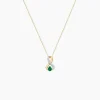 Collier Iolo Or Jaune Emeraude