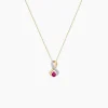 Collier Iolo Or Jaune Rubis