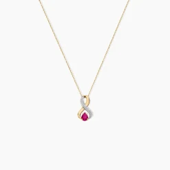 Collier Iolo Or Jaune Rubis