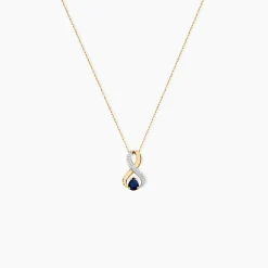 Collier Iolo Or Jaune Saphir