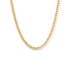 Collier Iris Or Jaune Maille Gourmette