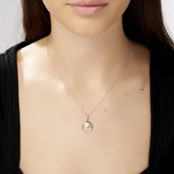 Collier Ivana Argent Blanc Perle De Culture
