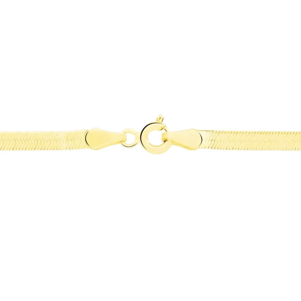 Collier Ivria Maille Heringbone Or Jaune