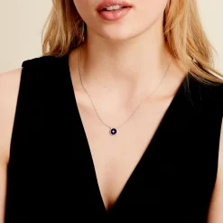 Collier Izarra Argent Blanc Lapis Lazuli