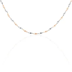 Collier Izar Torsadee Or Bicolore