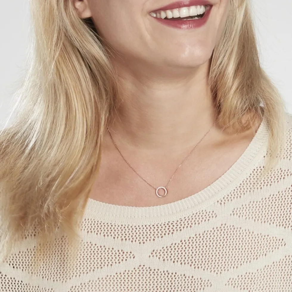 Collier Janne Argent Rose Oxyde De Zirconium