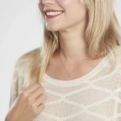 Collier Janne Argent Rose Oxyde De Zirconium