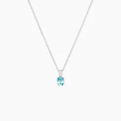Collier Josefa Argent Blanc Oxyde De Zirconium