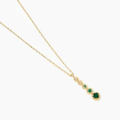 Collier Josephine Or Jaune Emeraude