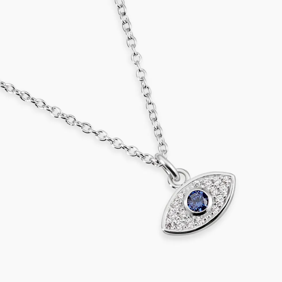 Collier Josue Argent Blanc Oxyde De Zirconium