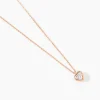 Collier Kadidjatou Or Rose Oxyde De Zirconium