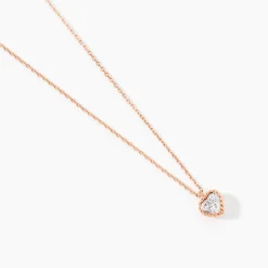 Collier Kadidjatou Or Rose Oxyde De Zirconium