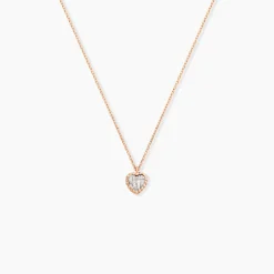 Collier Kadidjatou Or Rose Oxyde De Zirconium