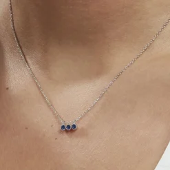 Collier Kasey Argent Blanc Oxyde De Zirconium